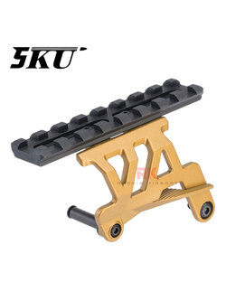 5KU Aluminum Optic Rail Mount for Hi-Capa (Gold)