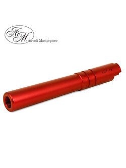 Airsoft Masterpiece .45 ACP ALUMIINUM Threaded Fix Outer Barrel for Hi-CAPA 5.1 (Red)