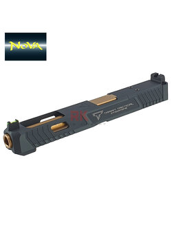 Nova CNC Aluminum TTI G34 RMR Slide Kit for Marui G17 Gen3 / G34 (Shiny Black)