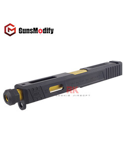 GunsModify SAI CNC Aluminum Slide & Barrel Set for TM G17 - Gold