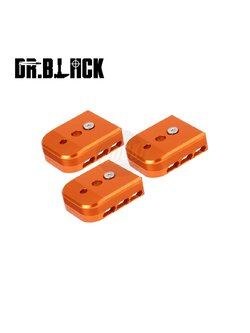 Dr.Black Aluminum Magazine Base Type B (3pcs) for Marui Hi-Capa 5.1