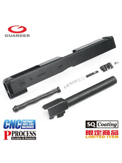 Guarder G34 CNC Steel Slide & Barrel Kit for Marui G17 (Standard Ver. Black)