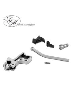 Airsoft Masterpiece CNC Steel Hammer & Sear Set for Marui Hi-CAPA (Infinity Square) Type 14 (Silver)