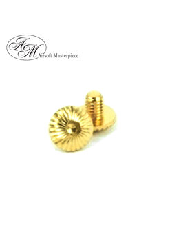 Airsoft Masterpiece Steel Infinity Ver.2 Grip Screw for Hi-CAPA (Gold)