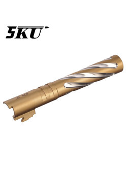 5KU Tornado Steel Threaded Outer Barrel for Marui Hi-Capa 5.1 (Gold)