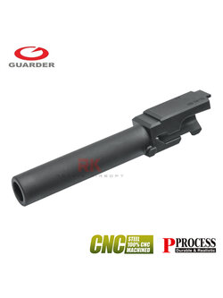 Guarder CNC Steel Outer Barrel for Marui G19 Gen4 (Black)