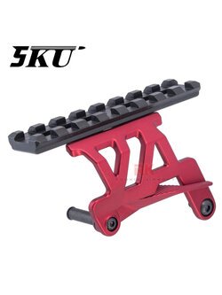 5KU Aluminum Optic Rail Mount for Hi-Capa (Red)