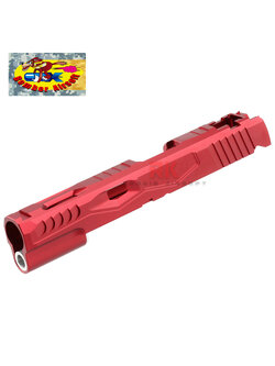 Bomber KI Aluminum Standard Slide for Marui Hi-CAPA 5.1 / 1911 - Red