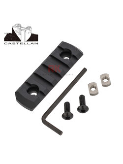 Castellan M-Lok 5 Slot Aluminum Rail (Black)