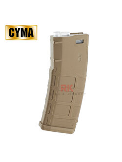 CYMA PMAG 160rds (Mid-Cap) Magazine for M4 / AR AEG (M127) - Tan