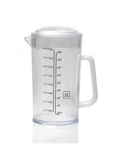 2 Litres Mesuring Ligth Jar with lid and scale 1610-539