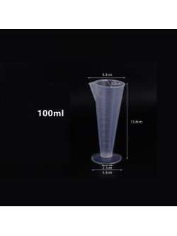 ถ้วยตวงพลาสติกทรงกรวย 100 cc.(ฐานเรียบ) 1610-435