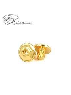 Airsoft Masterpiece Steel Infinity Ver.1 Grip Screw for Hi-CAPA (Gold)