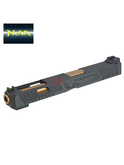 NOVA CNC Aluminum TTI G34 Slide for Marui G17 / G34 (Shiny Black)