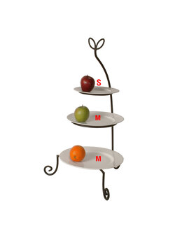 Three-leg plates stand (Only stand) 1619-FF002