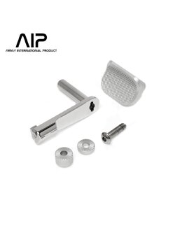 AIP Stainless Slide Stop with Thumb Rest for Hi-CAPA - Silver