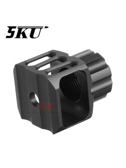 5KU JMac LAF-24 Muzzle Brake +24mm CW (5KU-303-BK)