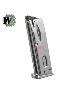 WE 25rds Gas Magazine for M9 GBB Series (Silver)