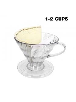 ดริปเปอร์ ทรงกรวย หรือ ถ้วยกรองกาแฟรูเดี่ยว 1-2 ถ้วย 1610-364