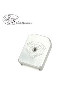 Airsoft Masterpiece SV Infinity Diamond Magazine Base For Marui Hi-Capa - Silver
