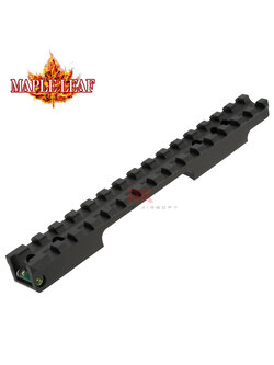 Maple Leaf CNC Scope Rail Mount with Bubble Level (Green) for Marui VSR-10