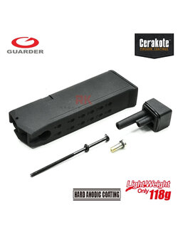 Guarder Aluminum Magazine Case/Base for Marui G19 (Black)