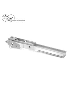 Airsoft Masterpiece 5" Aluminum Advance Frame with Rail - No Marking (Silver)