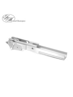 Airsoft Masterpiece 4.3" Aluminum Advance Frame with Rail - No Marking (Silver)