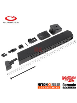 Guarder 50rds Light Weight Extended Magazine Kit for Marui G17/18C/19/22/26/34 (Black)
