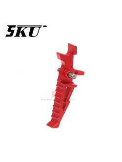 5KU CNC Aluminum Trigger for AR / M4 AEG (5KU-286) - Red