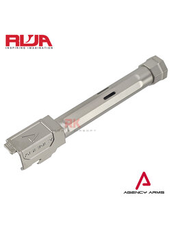 RWA Agency Arms Stainless Steel Threaded Outer Barrel for Marui G17 (Silver)