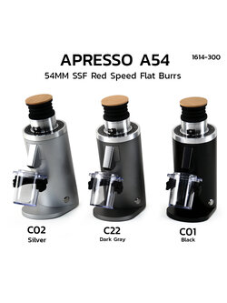 APRESSO A54 Single dose Coffee grinder SSF Flat Burrs 54 mm.