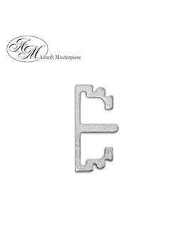 Airsoft Masterpiece Aluminum SV Puzzle Trigger Ring - Long Flat Silver