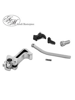 Airsoft Masterpiece CNC Steel Hammer & Sear Set for Marui Hi-CAPA (Infinity SR) Type 16 - Silver