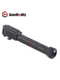 GunsModify SAI Stainless Threaded Barrel for Marui G19 (Black)
