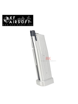 KF Airsoft CNC Aluminum 30rd Magazine For Marui Hi-Capa 5.1 - Silver