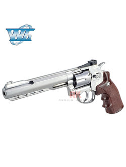 WinGun 702S 6 inch Co2 Revolver (Silver)
