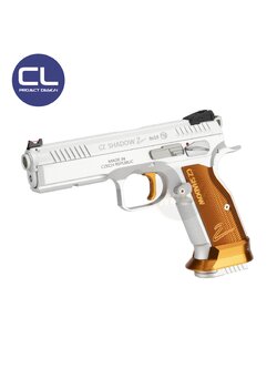 CL Project Custom KJ CZ Shadow 2 Single Action GBB (CNC Version) - Silver & Orange Limited Edition