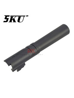 5KU Stainless Steel Threaded Outer Barrel for Marui Hi-CAPA 4.3 (Black)