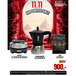 iMix Stove | 6-Cup Mocha Pot | ECO BLEND Coffee