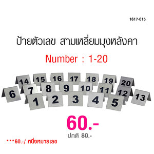 ป้ายตัวเลข 1-20