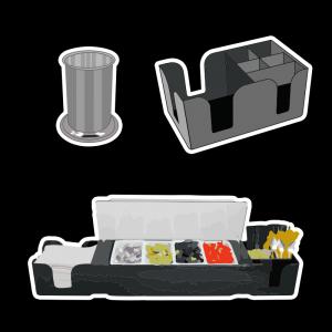 กล่องเตรียมวัตถุดิบ กล่องcaddy, ที่ใส่ช้อนส้อม