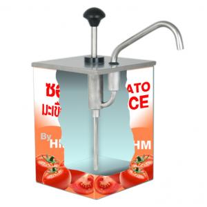 ที่จ่ายซอส หัวปั้มซอส 1 หัว กล่องสแตนเลส สี่เหลี่ยม 1616-024