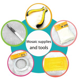 Mosaic supplies and tools