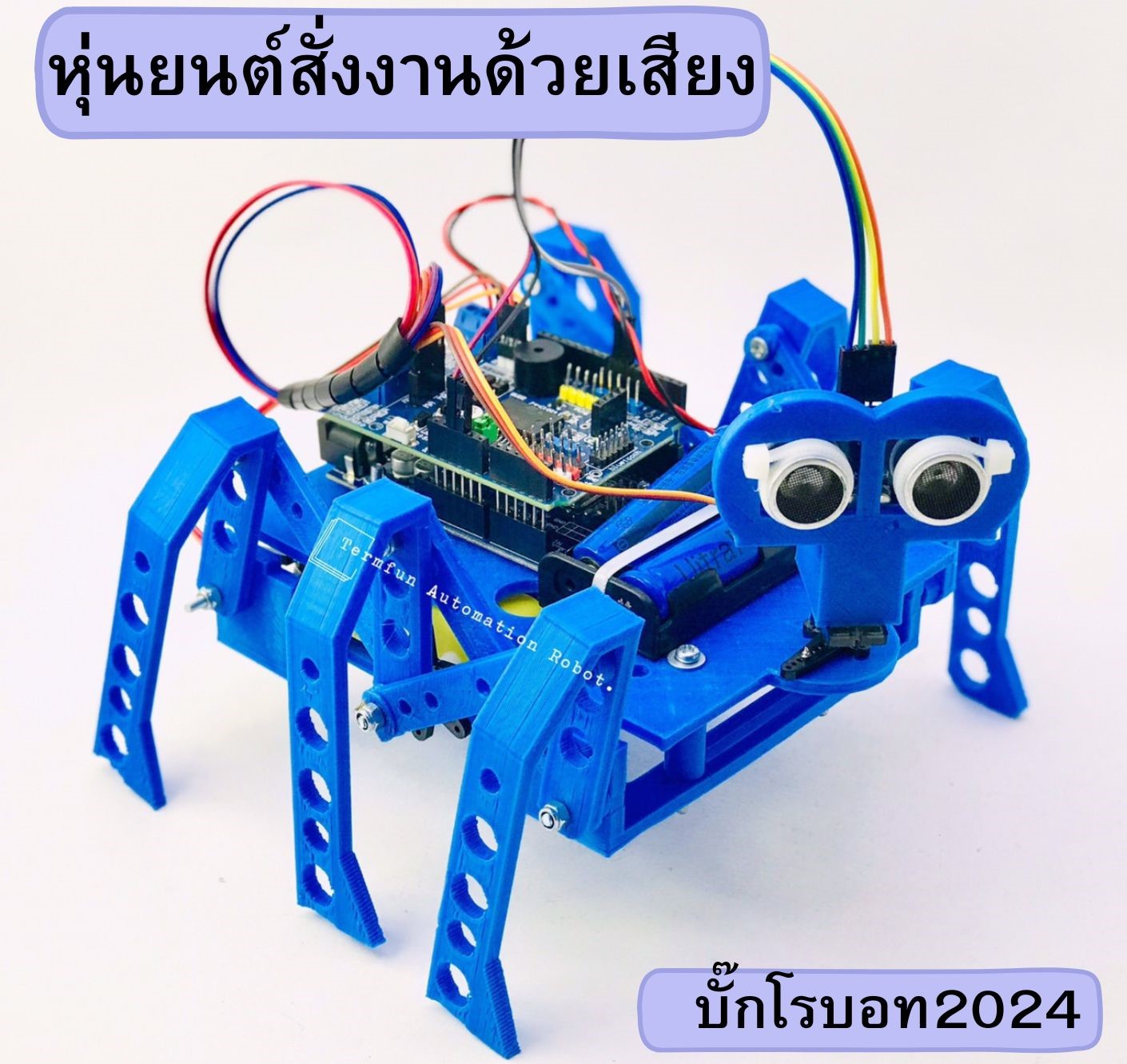 บั๊กโรบอท2024 (หุ่นยนต์สั่งงานด้วยเสียง) Ex