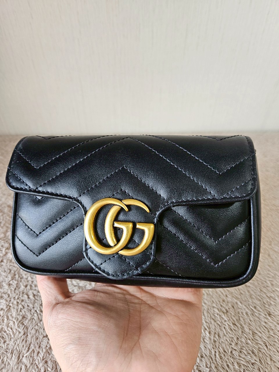 Gucci Marmont Super Mini สีดำ