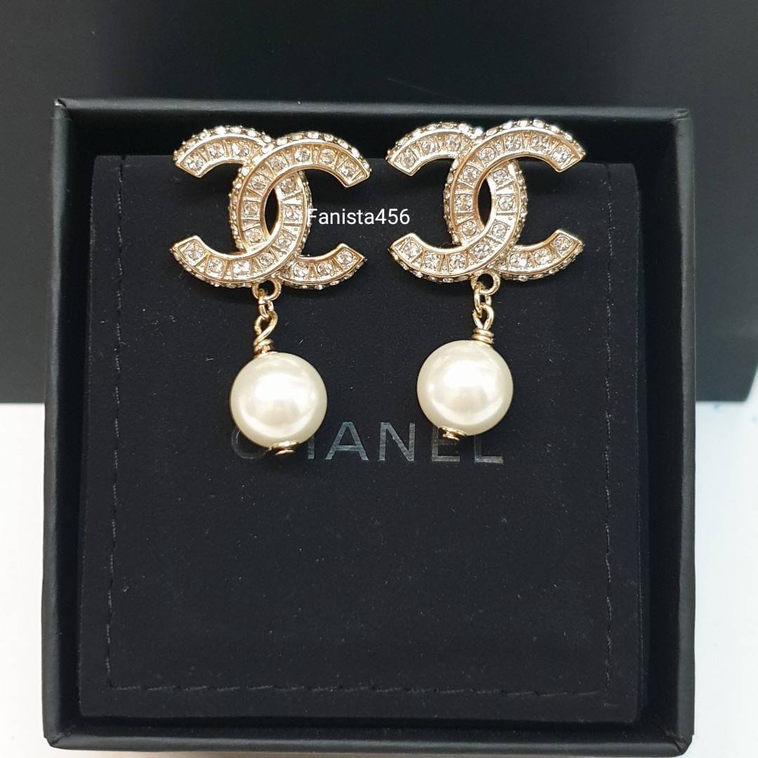 ต่างหู Chanel Earring ต่างหูชาแนลห้อยมุก