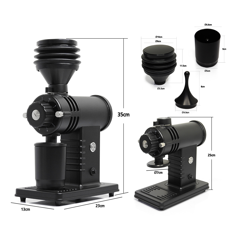 เครื่องบดเอเพรสโซ่ ปรับบด 10 ระดับ เฟืองบดไทเทเนียม Ø60 mm.