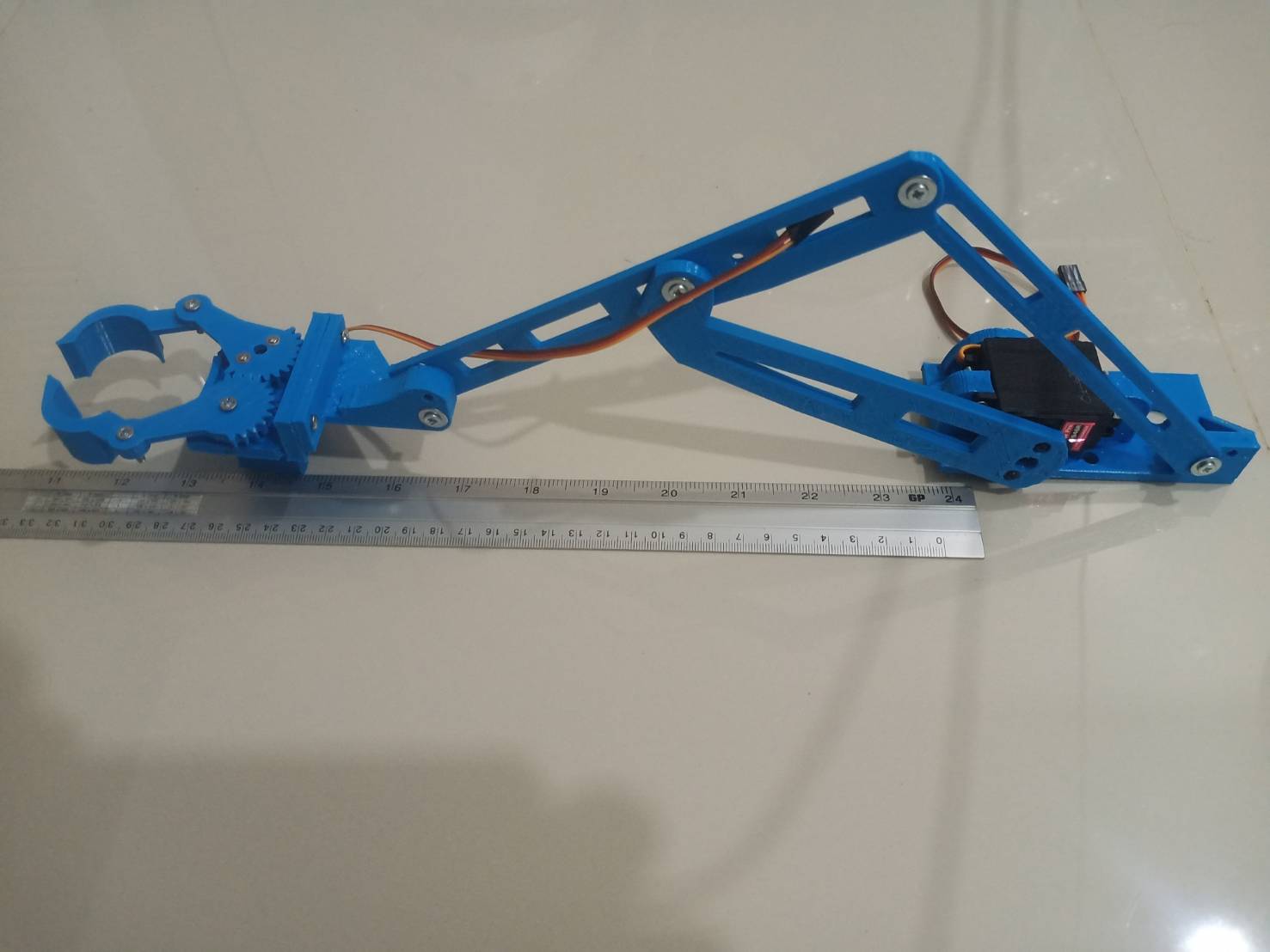 มือคีบ ระยะ 10- 30 ซม. 2เซอร์โว Ex