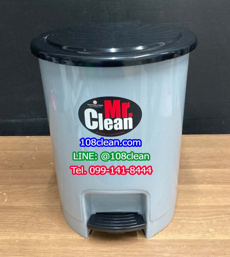 ถังขยะเท้าเหยียบ ทรงกลม 12 ลิตร